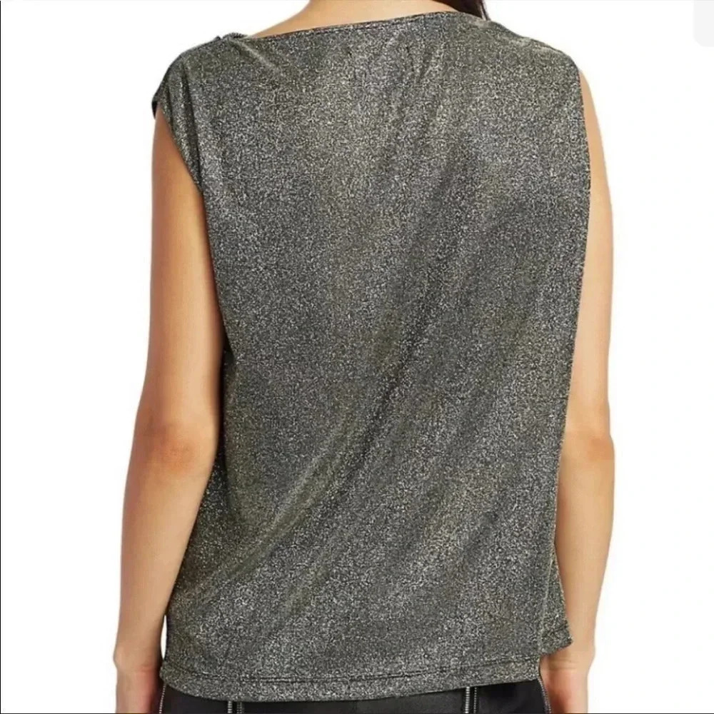 RtA Selma Sparkle cowl neck top - Picture 3 of 11
